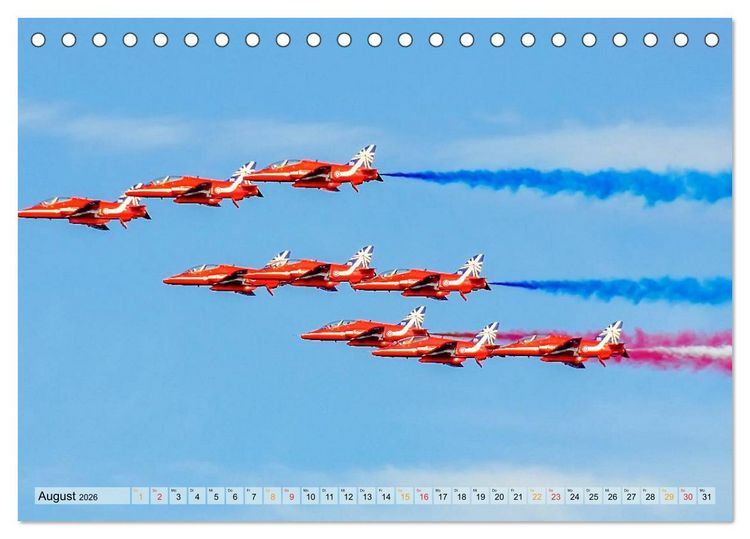 Produktbild: Flugschau - frei sein (Tischkalender 2026 DIN A5 quer), CALVENDO Monatskalender