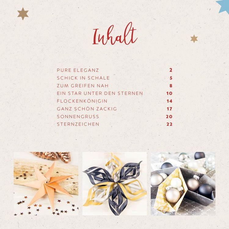 Produktbild: Origamisterne? Gerne! &ndash; Natural Christmas &ndash; Weihnachtliches Bastelset zum Sofort-Losfalten
