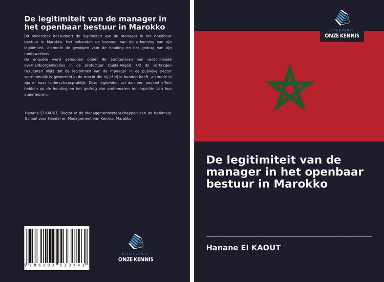 Produktbild: De legitimiteit van de manager in het openbaar bestuur in Marokko