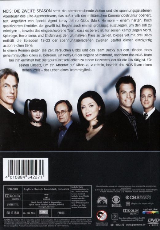 Produktbild: NCIS - Naval Criminal Investigate Service/Season 2.2 [3 DVDs]