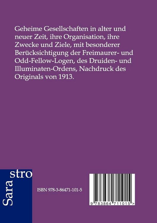 Produktbild: Geheime Gesellschaften
