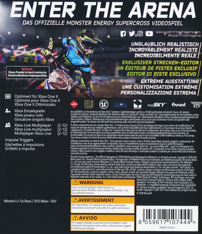 Produktbild: Monster Energy Supercross - The official Videogame