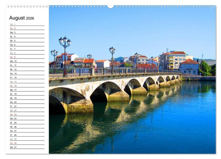 Produktbild: Jakobsweg - Camino Portugues (hochwertiger Premium Wandkalender 2026 DIN A2 quer), Kunstdruck in Hochglanz