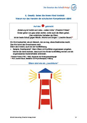 Produktbild: Die Gesetze des Schulerfolgs: Wegweiser f&uuml;r Eltern