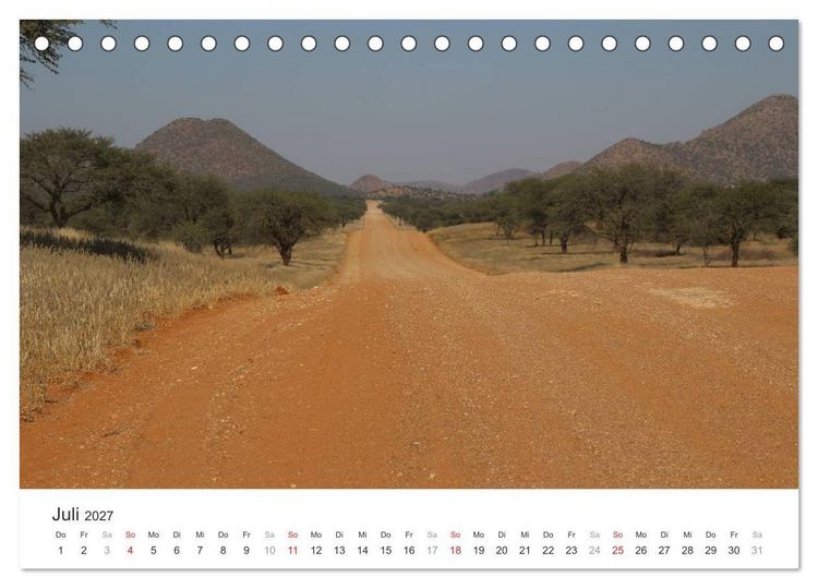 Produktbild: Namibia - Landschaftseindr&uuml;cke (Tischkalender 2027 DIN A5 quer), CALVENDO Monatskalender