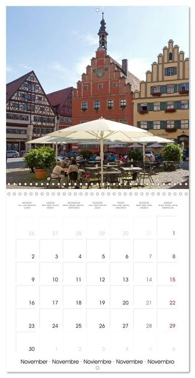 Produktbild: Dinkelsbuehl - Medieval Town in Germany (Wall Calendar 2026 12 &times; 12 Inch) CALVENDO 12 Month Wall Calendar