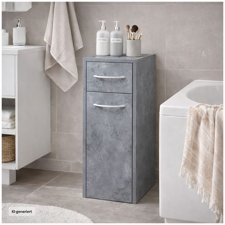 Produktbild: HTI-Living Mehrzweckschrank schmal Thekla Beton Mehrzweckschrank schmal Thekla Beton