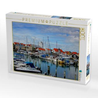 Produktbild: CALVENDO Puzzle Im Hafen von Saeby | 1000 Teile Lege-Gr&ouml;&szlig;e 64x48cm Foto-Puzzle f&uuml;r gl&uuml;ckliche Stunden