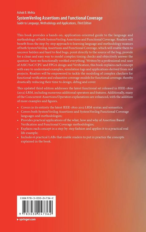 Produktbild: System Verilog Assertions and Functional Coverage
