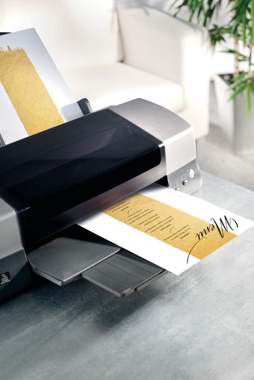 Produktbild: SIGEL Design-Papier, Golden brush stroke