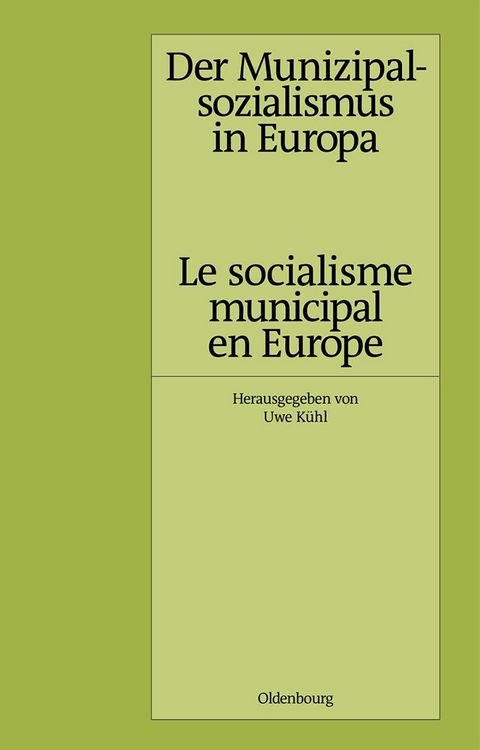 Produktbild: Der Munizipalsozialismus in Europa /Le socialisme municipal en Europe
