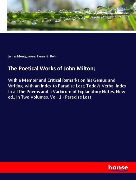 Produktbild: The Poetical Works of John Milton;