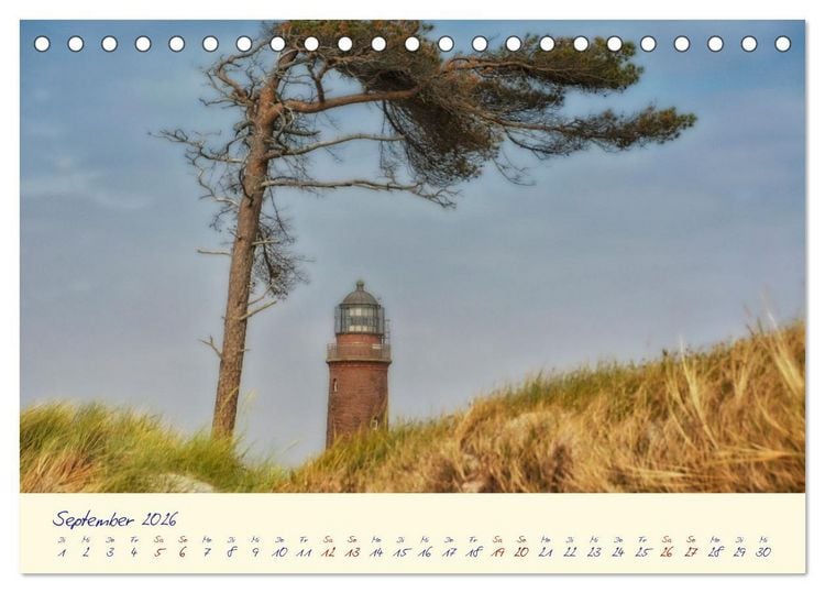 Produktbild: OSTSEEGL&Uuml;CK - Gl&uuml;cksmomente auf dem Dar&szlig; (Tischkalender 2026 DIN A5 quer), CALVENDO Monatskalender