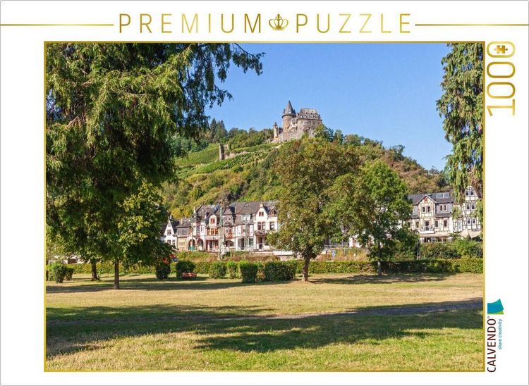 Produktbild: CALVENDO Puzzle Das romantische Bacharach am Rhein mit der Burg Stahleck | 1000 Teile Lege-Gr&ouml;&szlig;e 64x48cm Foto-Puzzle f&uuml;r gl&uuml;ckliche Stunden