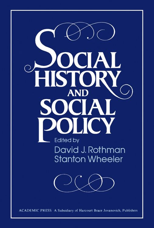 Produktbild: Social History and Social Policy