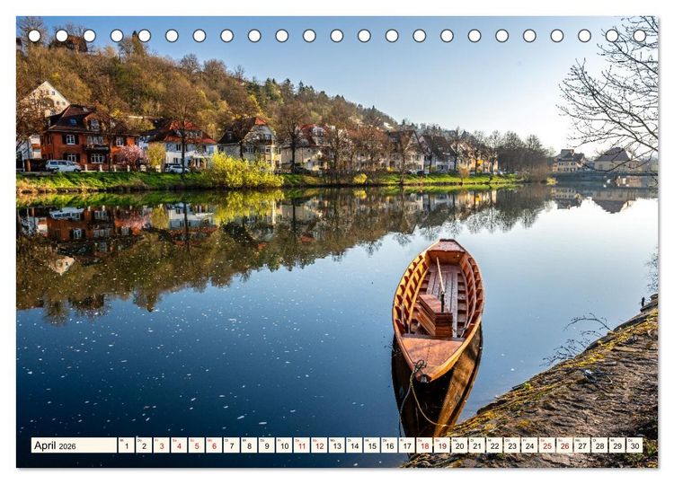Produktbild: T&uuml;bingen - Schw&auml;bische Perle am Neckar (Tischkalender 2026 DIN A5 quer), CALVENDO Monatskalender