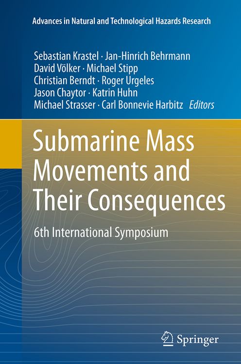 Produktbild: Submarine Mass Movements and Their Consequences