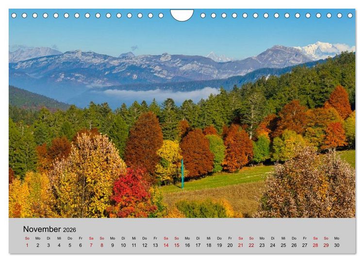 Produktbild: Streifzug durch Savoyen (Wandkalender 2026 DIN A4 quer), CALVENDO Monatskalender