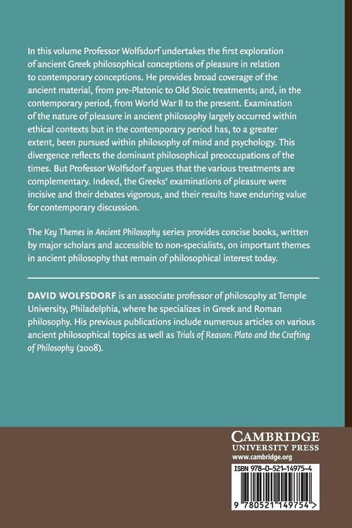 Produktbild: Pleasure in Ancient Greek Philosophy