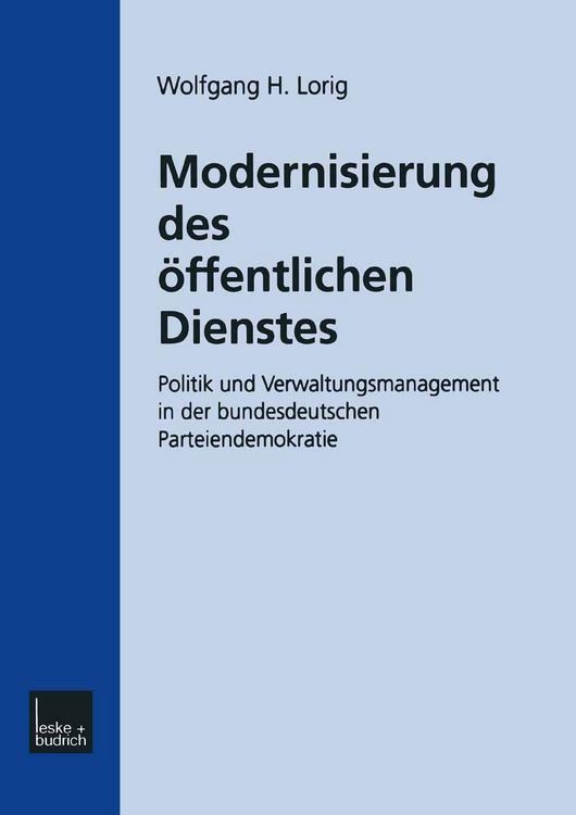 Produktbild: Modernisierung des &Ouml;ffentlichen Dienstes
