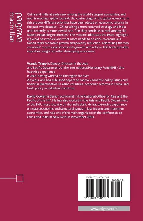 Produktbild: India's and China's Recent Experience with Reform and Growth