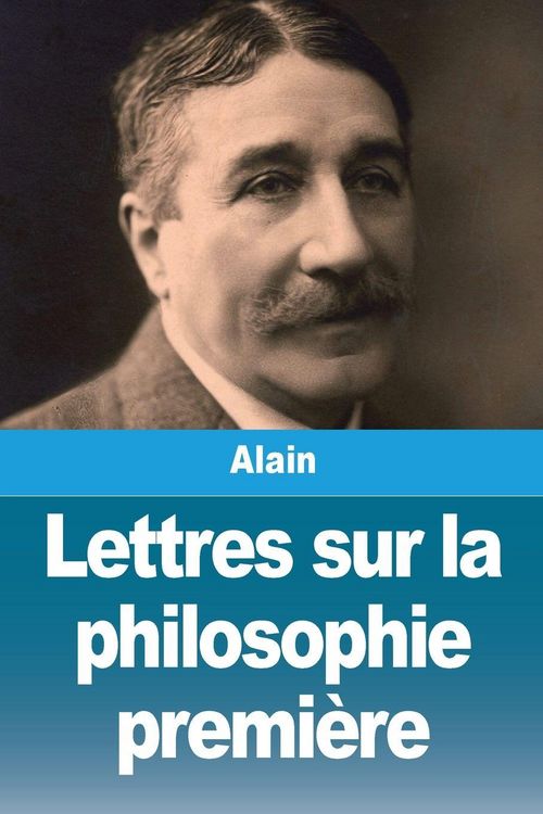 Produktbild: Lettres sur la philosophie premi&egrave;re