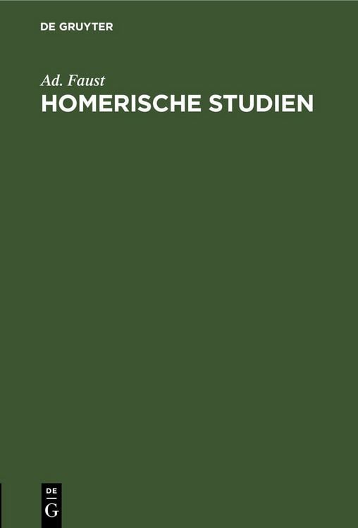 Produktbild: Homerische Studien