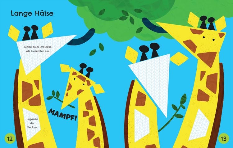 Produktbild: Kleine Kreativ-Werkstatt: Schere, Kleber, los! Bunte Tiere fertig basteln