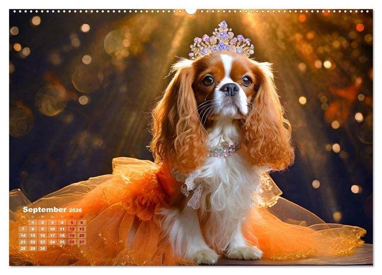 Produktbild: Kleine Hunde - Gro&szlig;e Diven (Wandkalender 2026 DIN A2 quer), CALVENDO Monatskalender