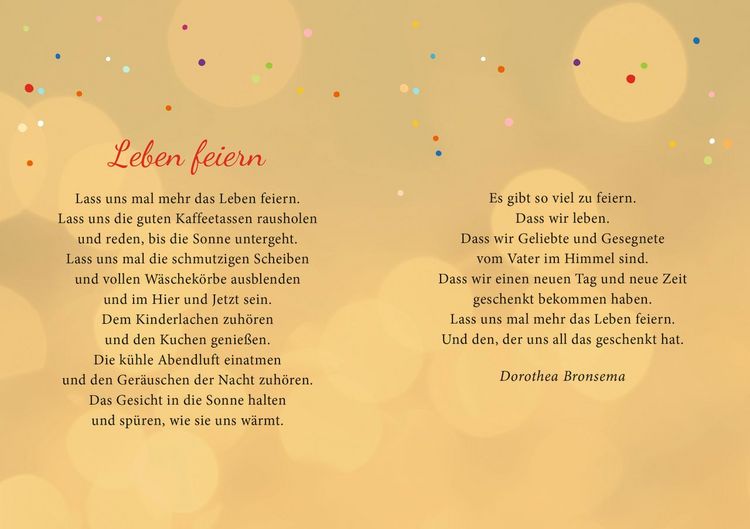Produktbild: Segenspost zum Geburtstag