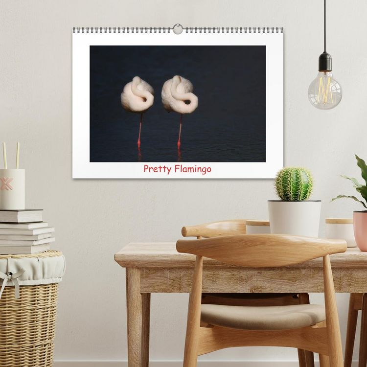 Produktbild: Pretty Flamingo (Wandkalender 2026 DIN A3 quer), CALVENDO Monatskalender