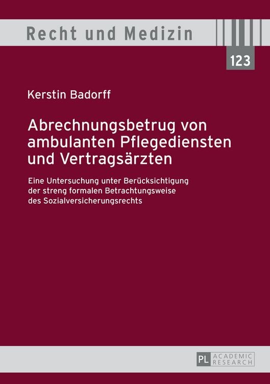 Produktbild: Abrechnungsbetrug von ambulanten Pflegediensten und Vertrags&auml;rzten