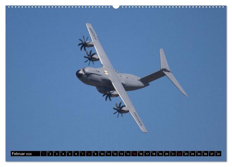 Produktbild: Augenblicke in der Luft: Airbus A400M (hochwertiger Premium Wandkalender 2026 DIN A2 quer), Kunstdruck in Hochglanz