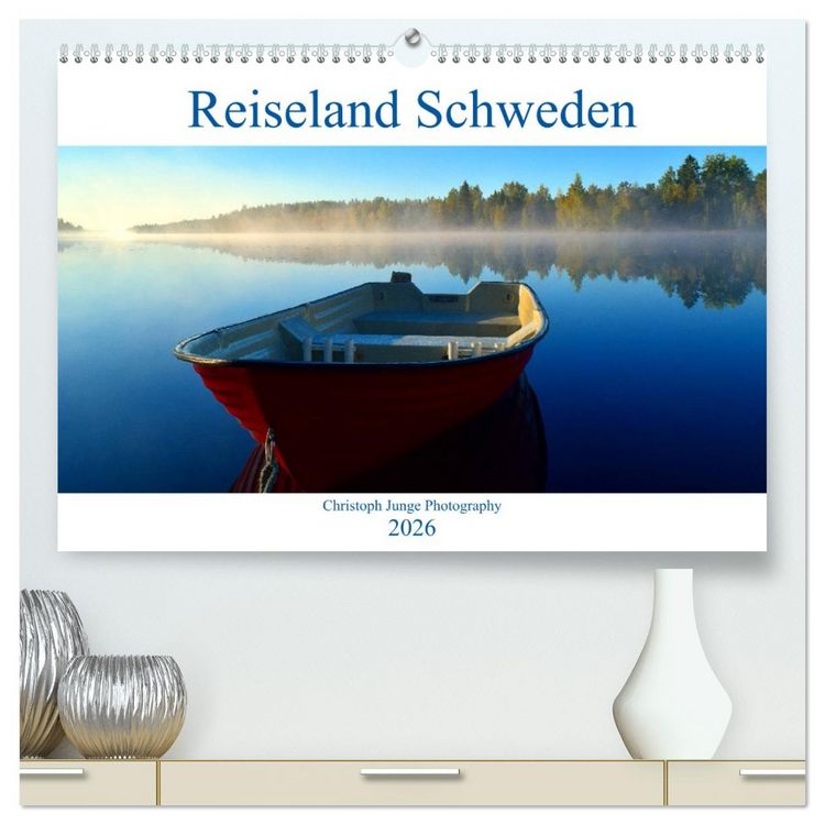 Produktbild: Reiseland Schweden (hochwertiger Premium Wandkalender 2026 DIN A2 quer), Kunstdruck in Hochglanz