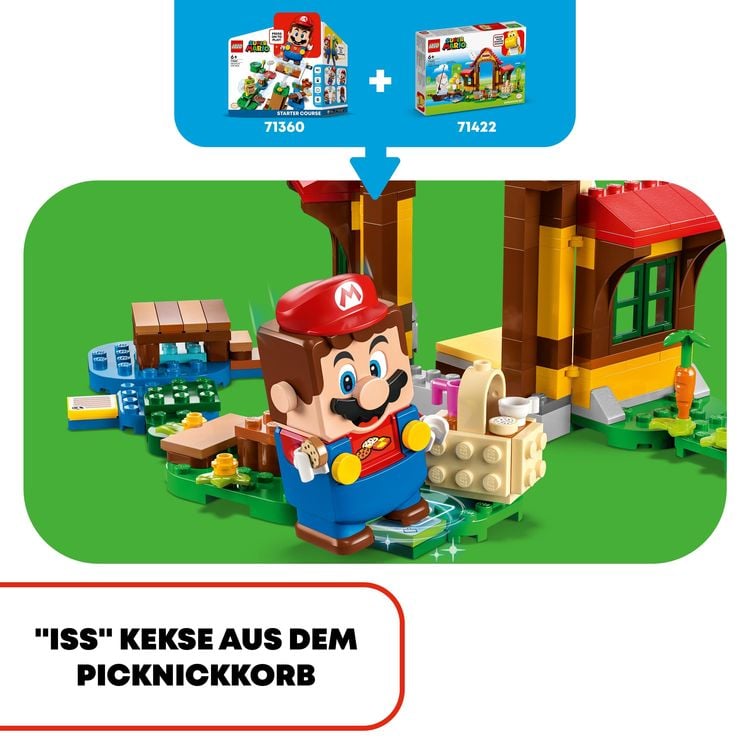 LEGO Super Mario 71422 Picknick bei Mario – Erweiterungsset mit Yoshi