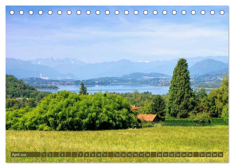 Produktbild: Lago di Varese - Eine der sch&ouml;nsten Seenlandschaften Italiens (Tischkalender 2026 DIN A5 quer), CALVENDO Monatskalender