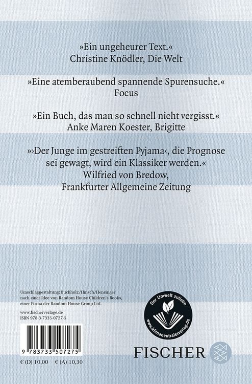 Produktbild: Der Junge im gestreiften Pyjama