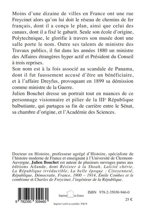 Produktbild: Charles de Freycinet : Batisseur de la Republique