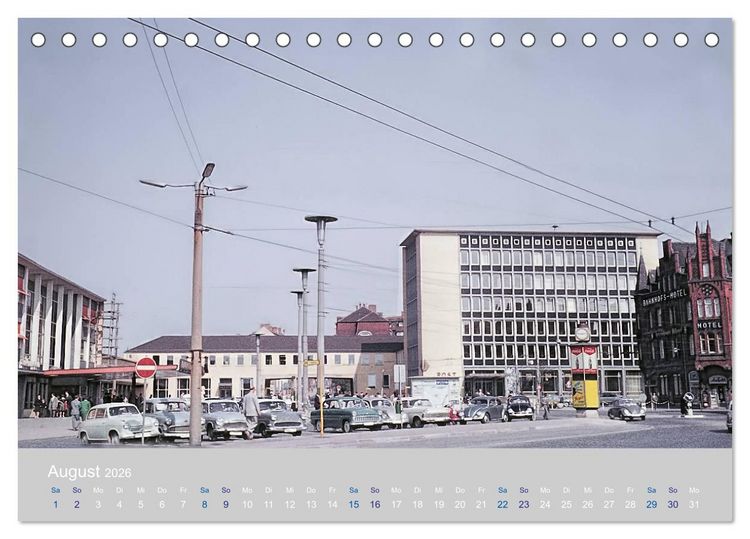 Produktbild: Hildesheim - damals ... (Tischkalender 2026 DIN A5 quer), CALVENDO Monatskalender