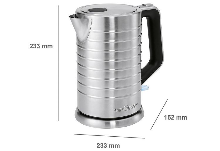 Produktbild: Profi Cook PC-WKS 1119 Wasserkocher Edelstahl Fassungsverm&ouml;gen: 1.7l