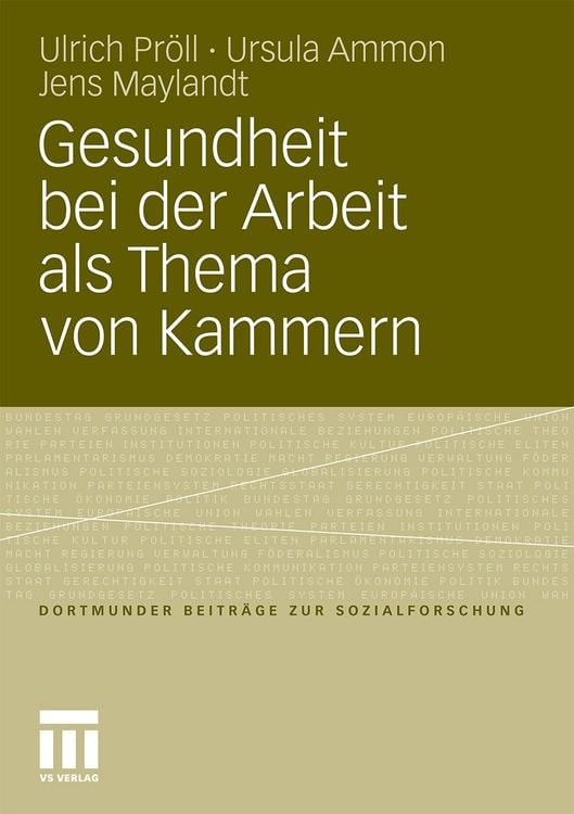 Produktbild: Gesundheit bei der Arbeit als Thema von Kammern