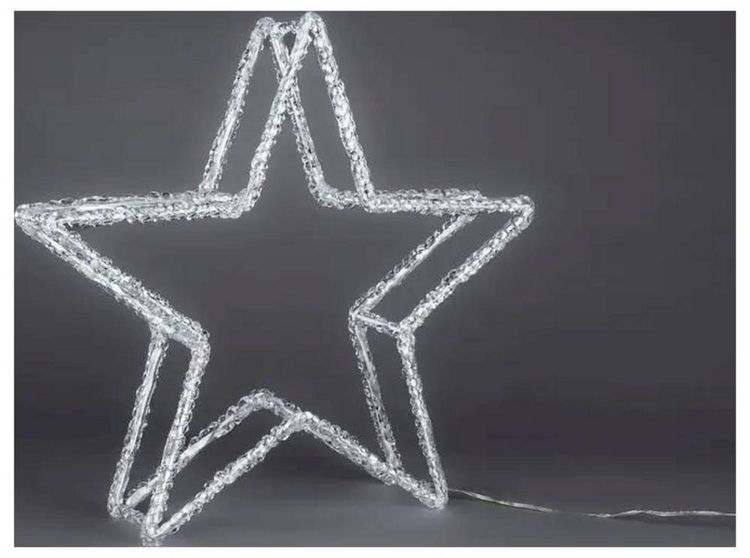 Produktbild: Konstsmide 4403-103 LED-Weihnachtsstern Stern Warmwei&szlig; LED Klar