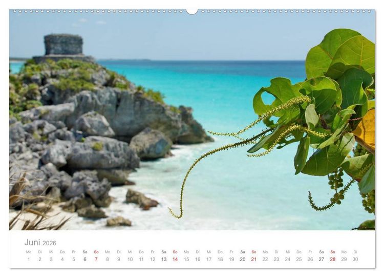 Produktbild: Tulum - Mexico (Wandkalender 2026 DIN A2 quer), CALVENDO Monatskalender