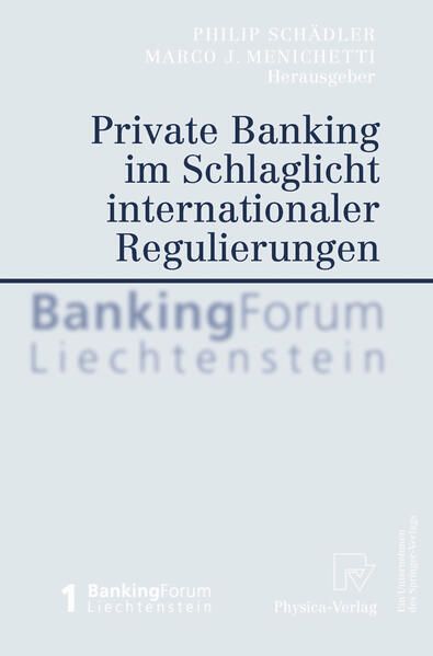 Produktbild: Private Banking Im Schlaglicht Internationaler Regulierungen