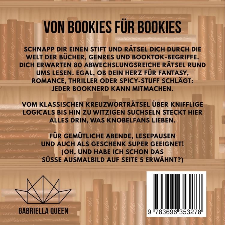 Produktbild: Das gro&szlig;e R&auml;tselbuch f&uuml;r Booknerds