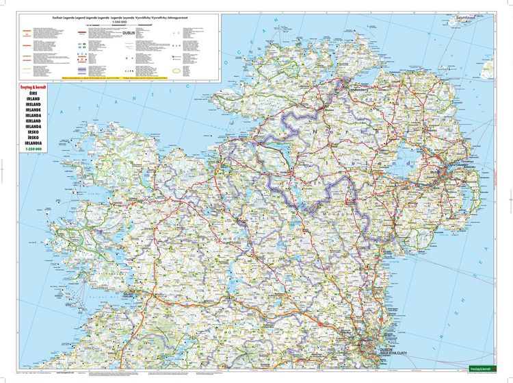 Produktbild: freytag & berndt Stra&szlig;enkarte Irland 1:350.000