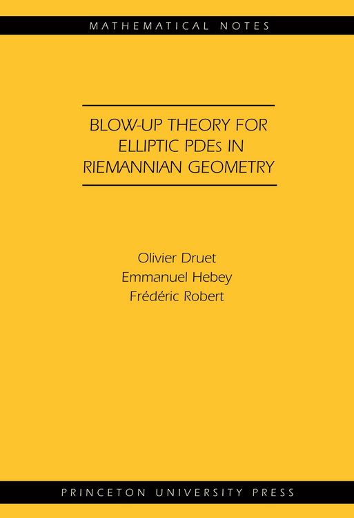 Produktbild: Blow-up Theory for Elliptic PDEs in Riemannian Geometry