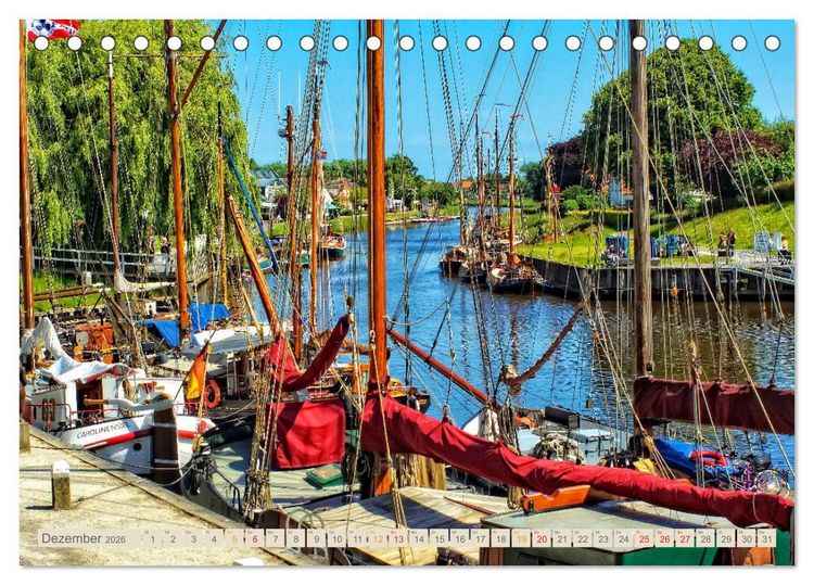 Produktbild: Reise an die Nordsee - Carolinensiel (Tischkalender 2026 DIN A5 quer), CALVENDO Monatskalender
