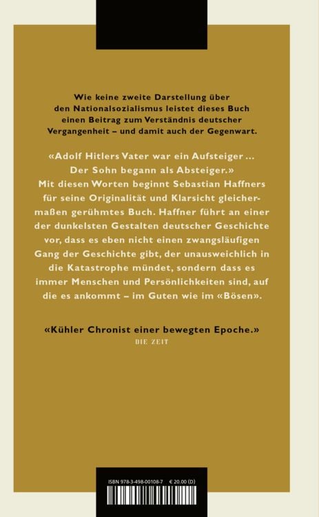 Produktbild: Anmerkungen zu Hitler