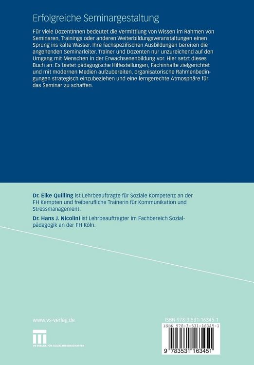 Produktbild: Erfolgreiche Seminargestaltung